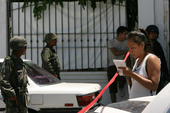 Luz Sosa explica que ella y otros reporteros deben enfrentar una serie de peligros no solo por lo que publican sino también por lo que los cárteles creen que saben. (Julio César Aguilar Fuentes)