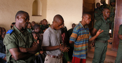 Some of the suspects in the Didace Namujimbo murder trial. (JED)