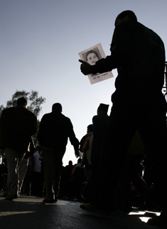 A vigil for the murdered reporter Uma Singh. (Reuters/Shruti Shrestha)