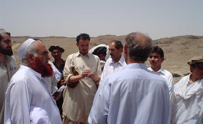 Khan on assignment in 2005. (CPJ)