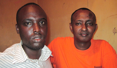 Gesey, left, and Jimale in their Nairobi apartment. (CPJ/Tom Rhodes)