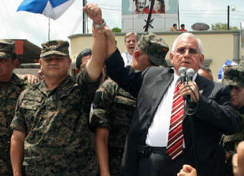 The military ousted Zelaya and installed an interim government led by Roberto Micheletti, right. (AP)