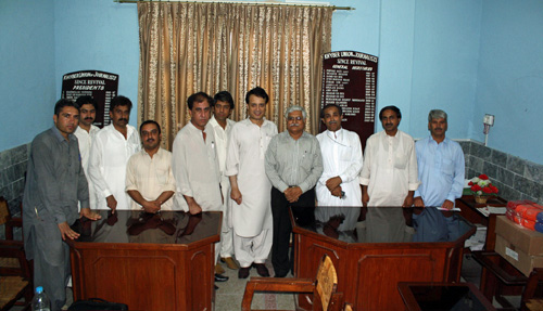 At the Peshawar Press Club. (CPJ)