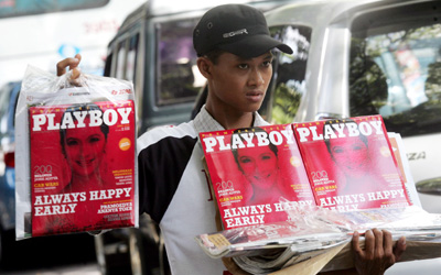 Playboy Indonesia faced harassment and was able publish only 10 issues. (Reuters/Supri)