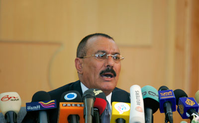 President Saleh’s government is pairing violent repression with new legalistic tactics. (Reuters/Khaled Abdullah)