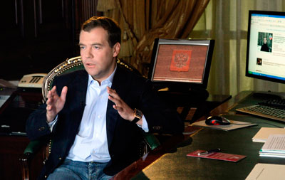 Russian President Dmitry Medvedev launched a blog but the Kremlin promised to tightly control who can comment on it. (Reuters)