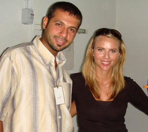 Jehad Ali and Lara Logan. (CPJ)