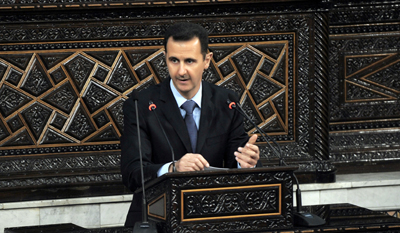 President Bashar al-Assad's government has made a practice of jailing bloggers. (Reuters)
