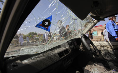 The Taliban claimed responsibility for a bomb blast that killed two in Peshawar. (Reuters/Fayaz Aziz)