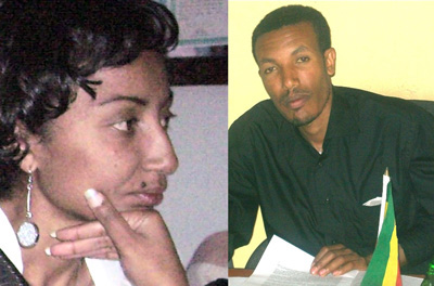 Reeyot Alemu and Woubshet Taye (CPJ/Awramba Times)