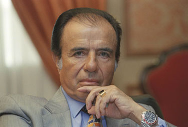 Former Argentine President Carlos Menem (AP)