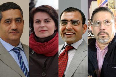 From left, al-Jamri, Radina, Cheema, and Valdez.