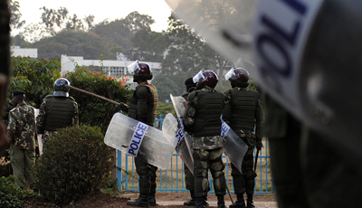 Kenyan police are accused of widespread extrajudicial killings, including the murder of reporter Francis Nyaruri. (AFP/Tony Karumba)