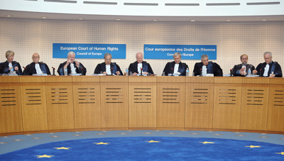 Judges hear a case in the European Court of Human Rights. More than 60,000 people sought the court's help in 2011. (AFP/Frederick Florin)