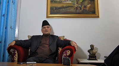 Nepalese Prime Minister Baburam Bhattarai condemned arrests in the 8-year-old murder case of a radio journalist. (Reuters/Rajendra Chitrakar)