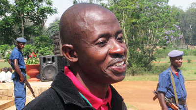 Hassan Ruvakuki attends court in October 2012 to appeal his life sentence. (AFP/Esdras Ndikumana)