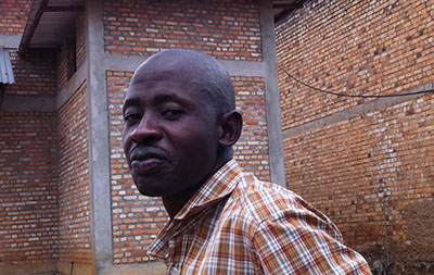 Hassan Ruvakuki, seen here after his release from prison today. (RFI)