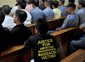 The Maguindanao trial has been marred by attacks on witnesses. (AFP/Jay Directo)