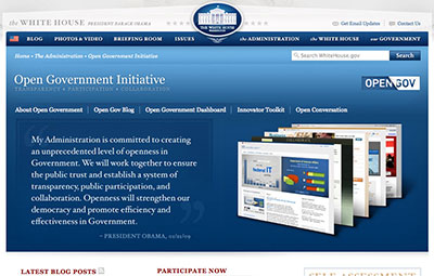 Los sitios web de la 'Iniciativa Gobierno Abierto' de Obama resultaron ser parte de una estrategia para reducir la exposición de la administración Obama a la prensa. (CPJ)