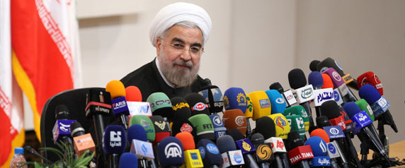 In his early months in office, Iranian President Hassan Rouhani, pictured in Tehran June 17, 2013, focused primarily on foreign affairs. (Reuters/Fars News/Majid Hagdost)