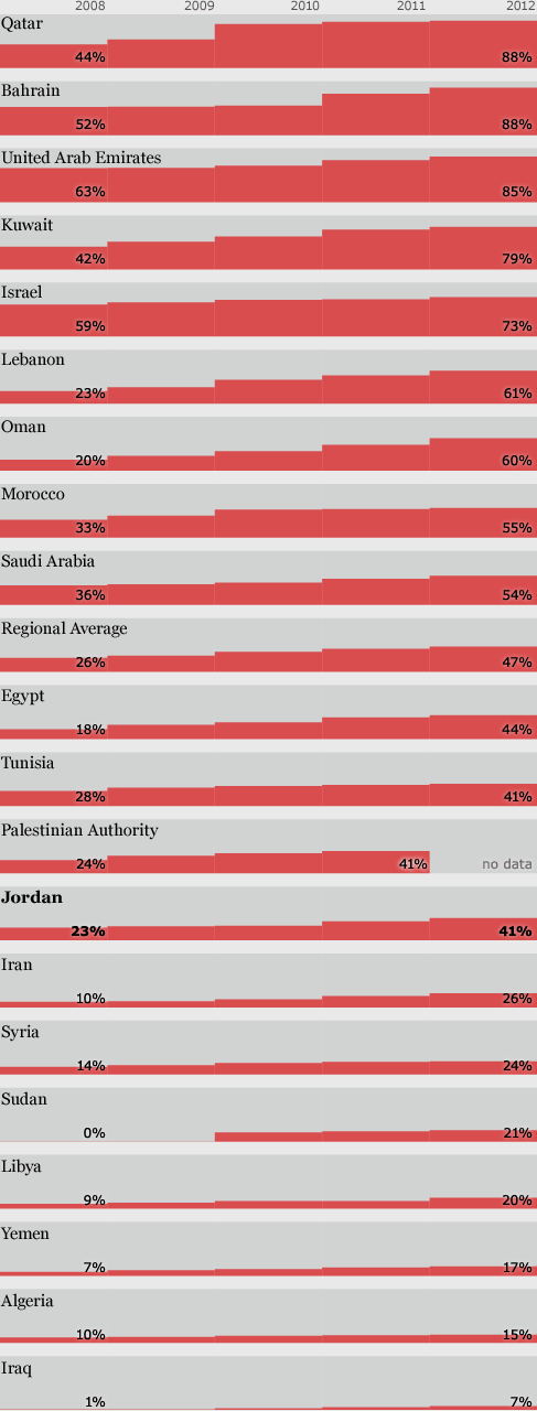 Internet in the Middle East