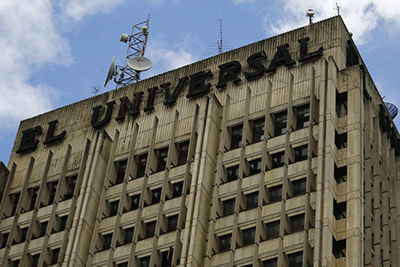 La sede de El Universal de Caracas. El diario, que fue conocido por ser crítico del gobierno, fue vendido en julio de 2014. (Reuters/Jorge Silva)