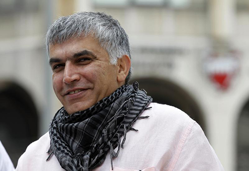 Nabeel Rajab arrives for an appeal hearing in February. The president of Bahrain Center for Human Rights was arrested after writing an article about the prison riot. (Reuters/Hamad Mohammed)