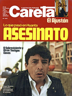 Caretas magazine features Bustíos on its cover after the journalist is killed. (Caretas)