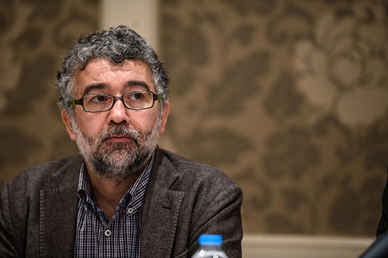 An Istanbul court ordered RSF Turkey representative Erol Önderoğlu, shown here in a May 2, 2016, file photo, released from pretrial detention on June 30, 2016. (Ozan Kosea/AFP)