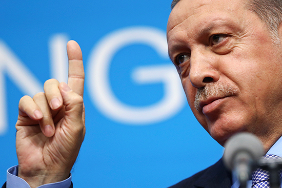 Turkish President Recep Tayyip Erdoğan speaks at the G20 summit in Gangzhou, China, September 5, 2016. (Reuters/Damir Salgoj)