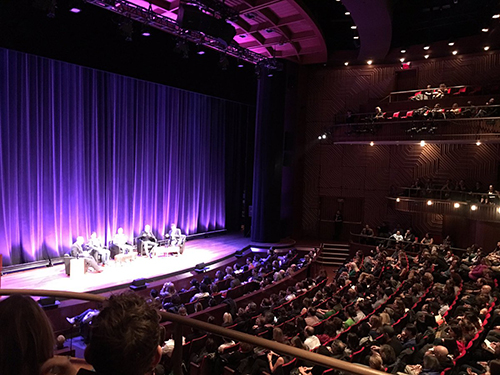 A view from the balcony at the NYU event