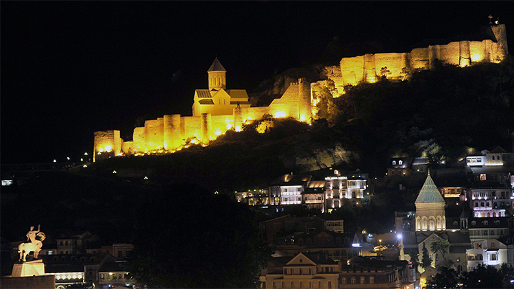 A general view of the old city in Tbilisi, Georgia. Freelance journalist Afgan Mukhtarli, who was living in exile in the country, is detained in Azerbaijan after being abducted in Georgia. (AFP/Vano Shlamov)