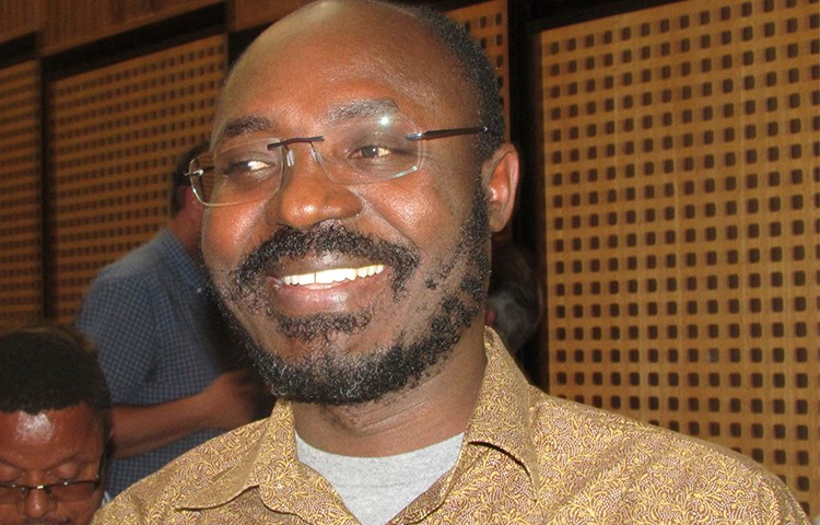 In this November 4, 2014, file photo, editor Rafael Marques de Morais smiles on a visit to Johannesburg, South Africa. (AP/Simon Allison)