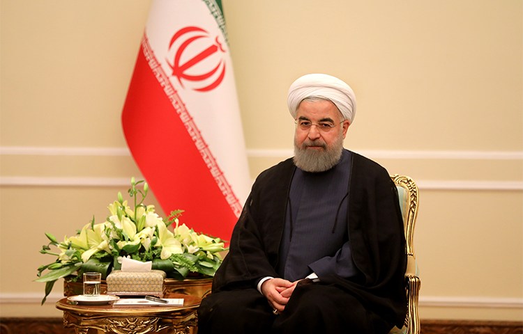 President Rouhani, pictured in Tehran on November 6. The U.N. is due to vote next week on a resolution to promote human rights in Iran. (AFP/Atta Kenare)