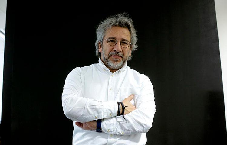 Can Dündar, pictured on April 7, 2017, in Berlin, is the former chief editor of the Turkish newspaper Cumhuriyet and faces prosecution for his reporting. (AP Photo/Markus Schreiber)