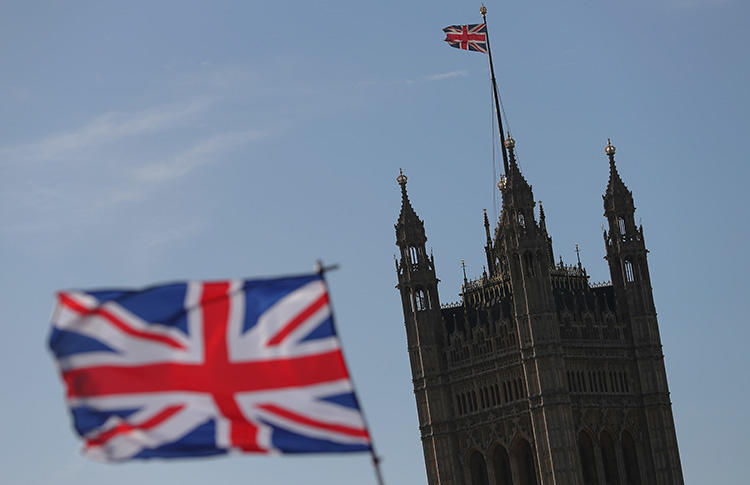 The Houses of Parliament in London, pictured in January 2018. The U.K. has passed a bill into law that allows sanctions to be imposed on people suspected of human rights abuses. (AFP/Daniel Leal-Olivas)