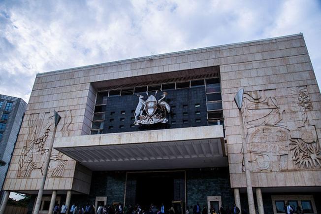 A view of Uganda's Parliament in Kampala on June 20, 2018. Journalist Damba Wiziri was assaulted on July 27 and 30 while covering parliamentary elections. (AFP/Sumy Sadurni)