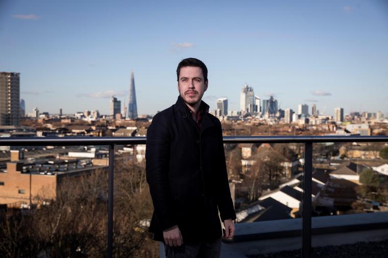 Rori Donaghy, pictured in London in January 2019, is one of at least four journalists that Reuters says were surveilled under the UAE's Project Raven operation. (Reuters/Simon Dawson)