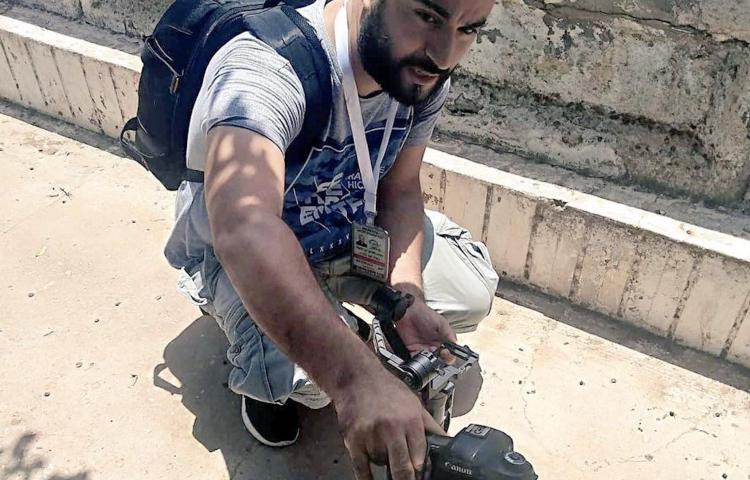 Slain Libyan photojournalist Mohamed Ben Khalifa in Tripoli, Libya, on June 5, 2018. (Hiba Shalabi)