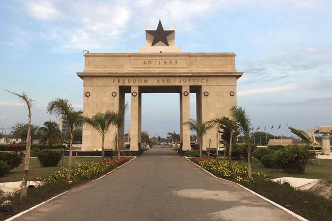 The Independence Arch is pictured in Accra, Ghana. Authorities have failed to hold anyone to account in recent attacks on journalists. (CPJ/Jonathan Rozen)