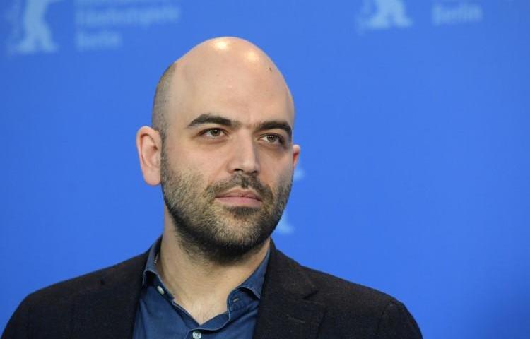 Roberto Saviano seen at the 69th Berlinale International Film Festival in Berlin on February 12, 2019. Saviano is facing criminal defamation charges issued by Italy's interior minister. (Annegret Hilse/Reuters)