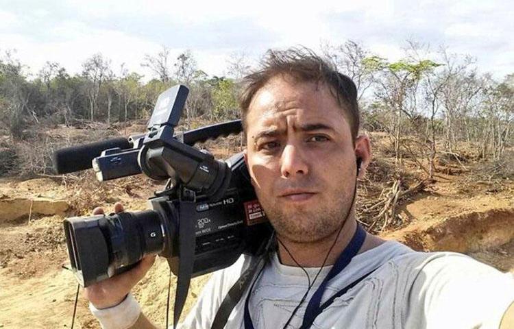 Photojournalist Jesús Medina, who has been detained in Venezuela for nearly nine months. (Espacio Publico)