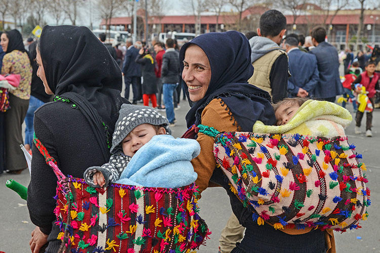 Supporters of the HDP party gather for an election rally in Batman, on March 12. On June 1, a court in the Turkish city handed down a prison sentence for a journalist who died in October. (AFP/Ilyas Akengin)