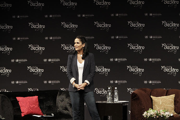 Journalist Lydia Cacho is seen in Mexico City, Mexico, on July 6, 2011. Unidentified individuals recently broke into Cacho's home, killed her pets, and stole reporting equipment. (AP/Franklin Reyes)