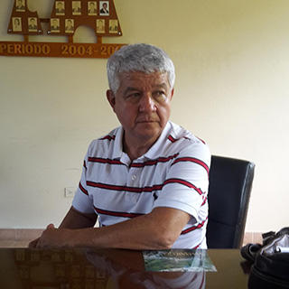Leobar Ibarra, a journalist in Samaniego. (CPJ/John Otis)