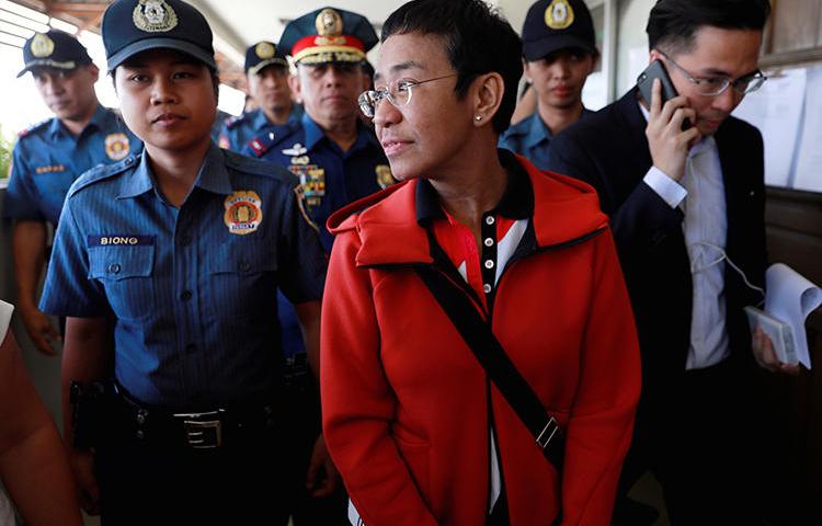 Rappler editor Maria Ressa is seen in Pasig City, Philippines, on March 29, 2019. Ressa's cyber libel trial recently opened in the Philippines. (Reuters/Eloisa Lopez)