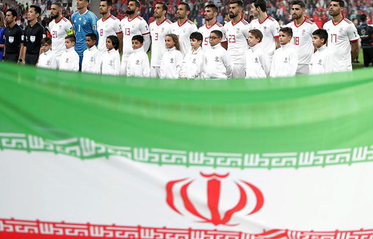 Iranian soccer players are seen in the United Arab Emirates on January 24, 2019. Photojournalist Forough Alaei was recently detained for 5 days over her coverage of women's access to soccer stadiums in Iran. (Reuters/Suhaib Salem)