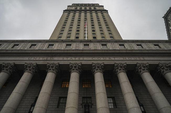 The Thurgood Marshall United States Courthouse, which hears cases from the U.S. District Court for the Southern District of New York and U.S. Court of Appeals for the Second Circuit, stands in lower Manhattan, New York City. Journalists in the U.S. and Canada say threats of lawsuits can affect every level of the reporting process. (Drew Angerer/Getty Images/AFP)