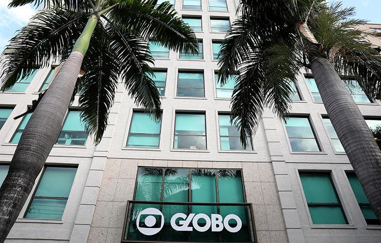 A sede da rede de televisão brasileira Rede Globo no Rio de Janeiro em 3 de maio de 2018. O prefeito do Rio, Marcelo Crivella, impediu jornalistas do Grupo Globo de cobrir suas coletivas de imprensa. (Reuters / Pilar Olivares)