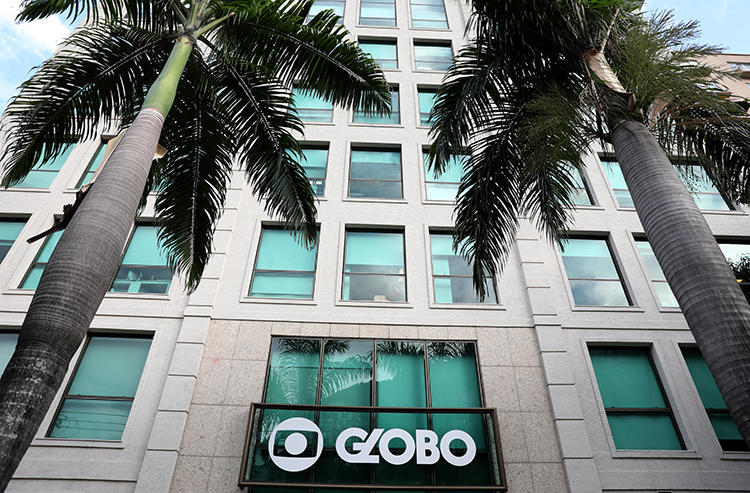 A sede da rede de televisão brasileira Rede Globo no Rio de Janeiro em 3 de maio de 2018. O prefeito do Rio, Marcelo Crivella, impediu jornalistas do Grupo Globo de cobrir suas coletivas de imprensa. (Reuters / Pilar Olivares)